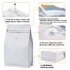 50Pcs Coffee Stand Up Pouch With Valve &Ziplock Pulltab Ground Coffee Beans Nutdried Tea Leaf Mga Pouches Ng Kap
