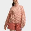 Fila X MAISON KITSUNE Original Fashion Casual Loose Fit Zip-Up Woven Long Sleeve Jacket Women Jackets Brick-Red F11W529703F-RD