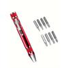 1 Satz Multifunktionales 8-in-1 Schraubendreher-Set, Werkzeug aus Aluminiumlegierung, Präzisions-Kreuzschlitz- und Schlitzschraubendreher, Reparaturset, Tragbar & Langlebig