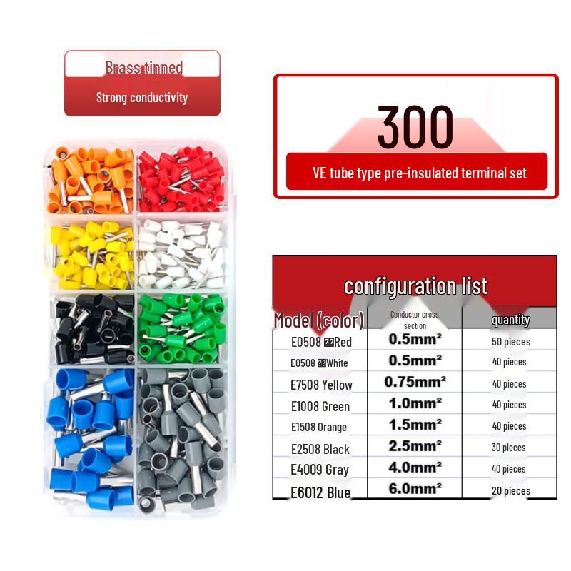 VE Type Copper Tube Cold-Pressed Terminal Pin Set