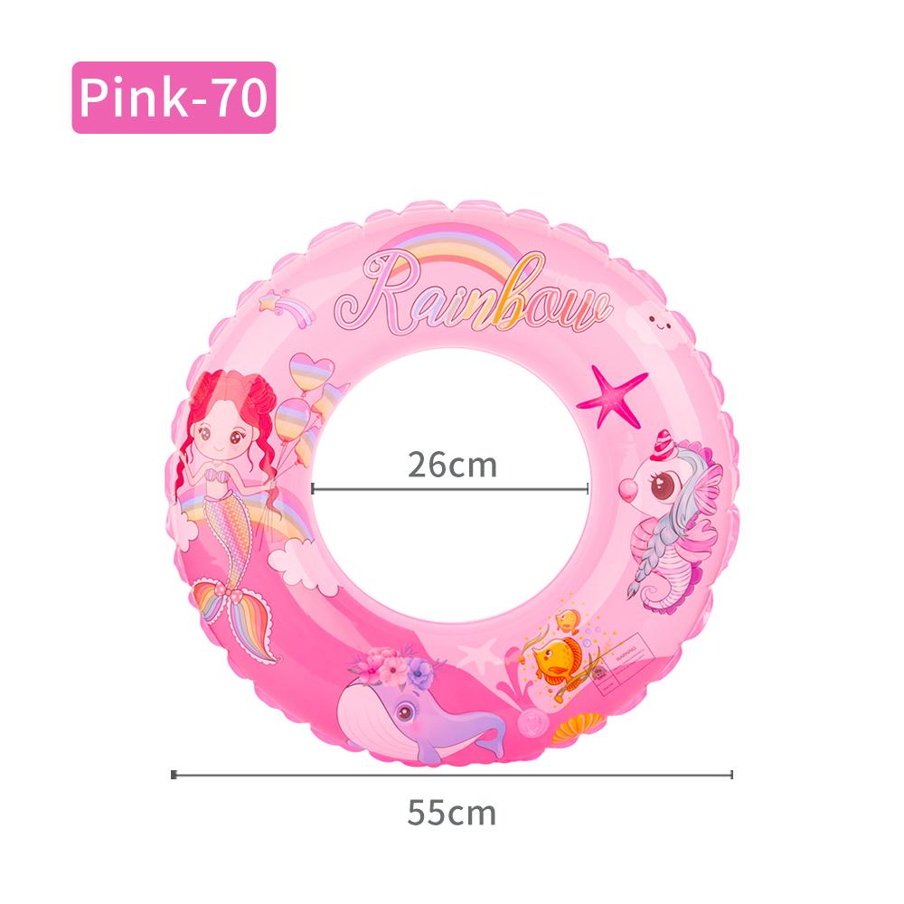 Mermaid children's swimming ring pink rainbow baby underarm swimming ring anti-rollover