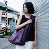 Wide Square Eco bag_Purple