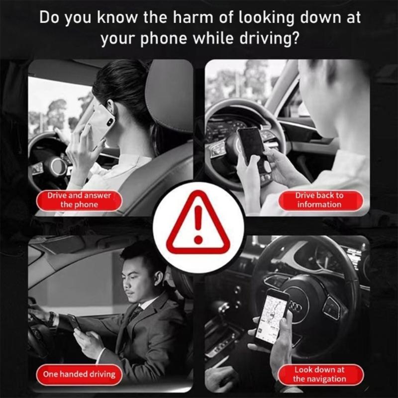 Flexible Rotatable Car Phone Mount Clip Support For 4.7 To 6.5 Inch Smartphones Secure Grip Offers Full Angle Adjustment