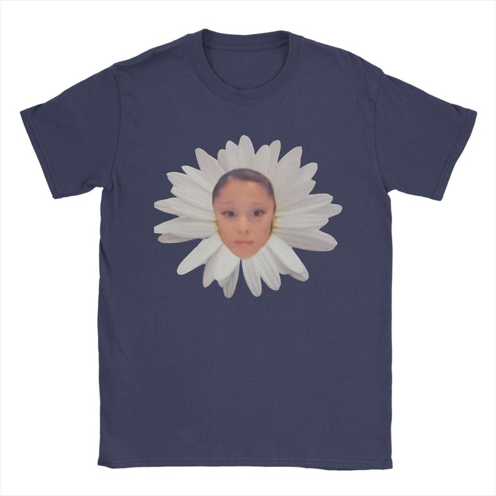 Ariana Grande Petal Album Flower Big Face T Shirt Unisexs Vintage Cotton T Shirts Beach Oneck Harajuku Tee Shirt Big Size Tops