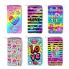 LOVE English alphabet long zipper wallet, card bag wallet