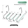 Versatile Multi-Layer Folding Clothes & Pants Rack, Use Horizontally/Vertically with Seamless Clips for Wardrobe & Scarves.