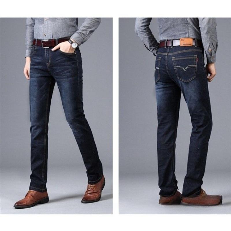 Men'S Loose Straight Leg Wide Leg Pants Men'S Stretch Jeans Youth Plus Size Pants