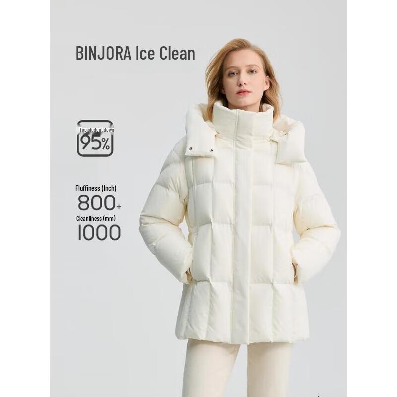 Bingjie Women's Detachable Hood Down Puffer Jacket J5400DI60