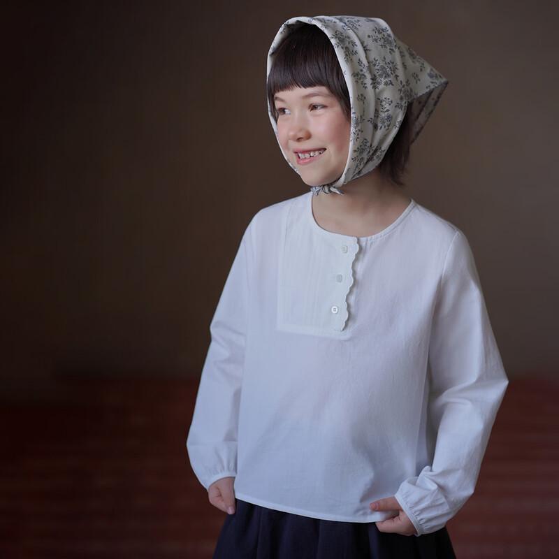 Hacikis Girls  Pure Cotton Long Sleeve Shirt 130