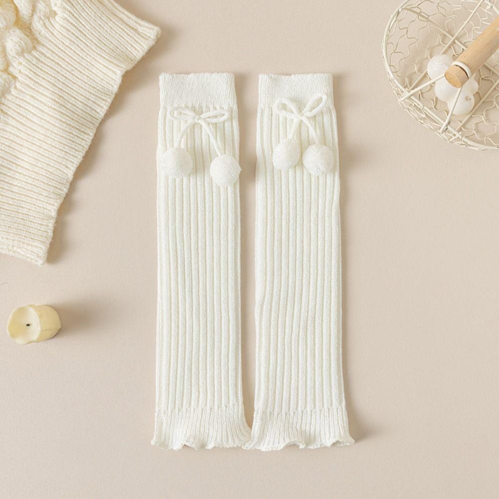 

Japanese Style Knitted Leg Cover JK Ballet Guards Socks Sweet Children s Leg Warmers Baby style 3