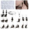 8 Cavity Cats Pendant Mold Multifuntional DIY Cats Pendant Mold Sturdy and Reusable Silicone Jewelry Accessory Molds