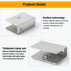 Adjustable Glass Shelf Brackets Heavy Duty Glass Support Replacement Parts Wall Mount Clip