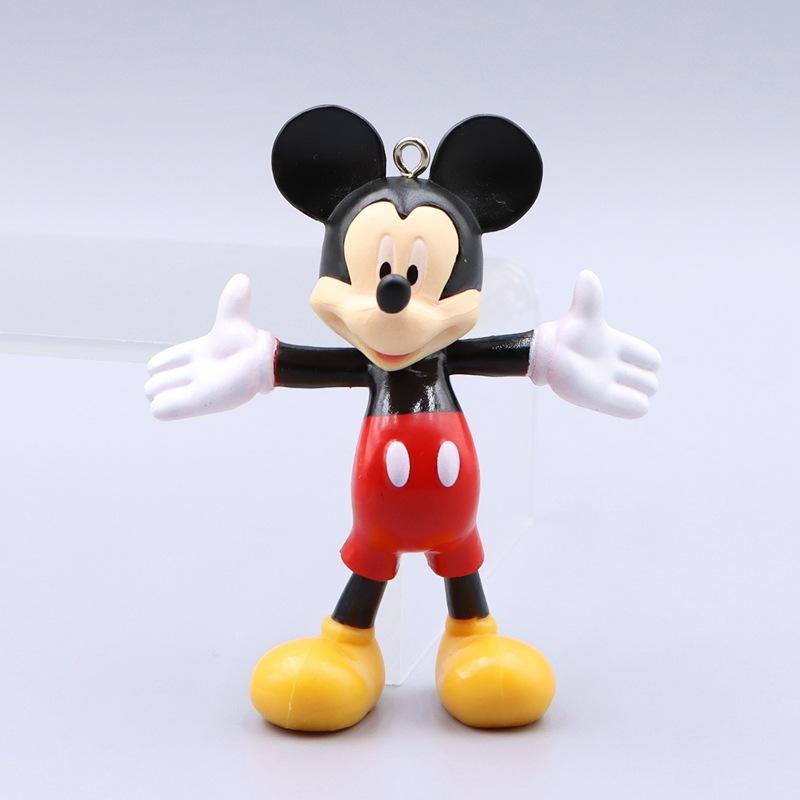 Cute Doll Anime Mickey Pluto Mickey Cartoon Car Keychain Backpack Decoration Pendant Christmas Toy Gift