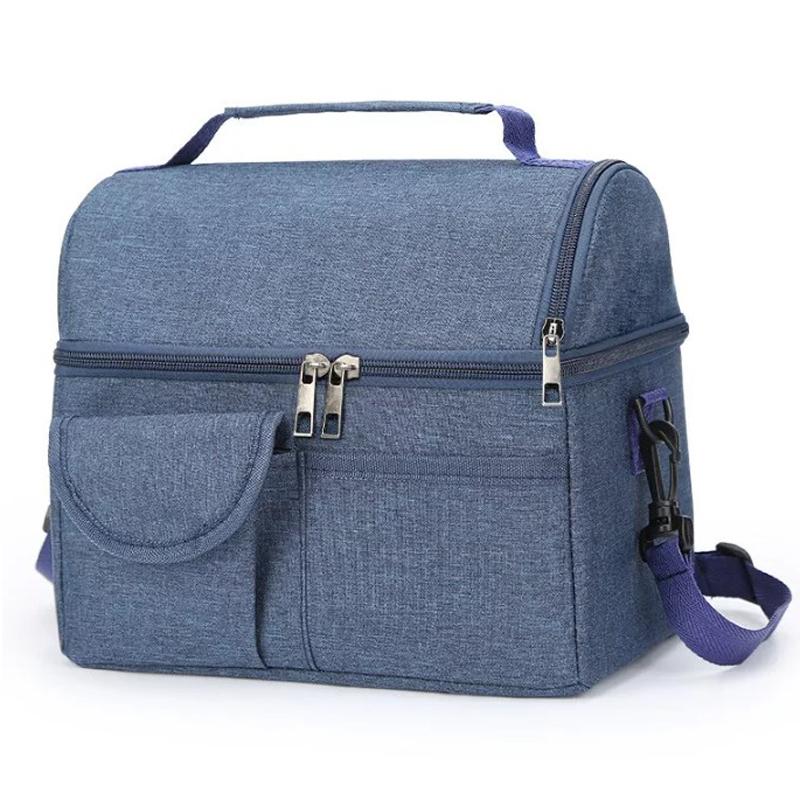 Large Insulated Lunch Bag Adult Kids Men Thermal Cool Hot Food Storage Tote Box