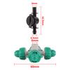 Orifice 0.5mm Cross Atomizing Micro-Nozzles Kit 6mm Hanging Vertical Misting Sprayer Landscaping Cooling Dust Removal Sprinkler