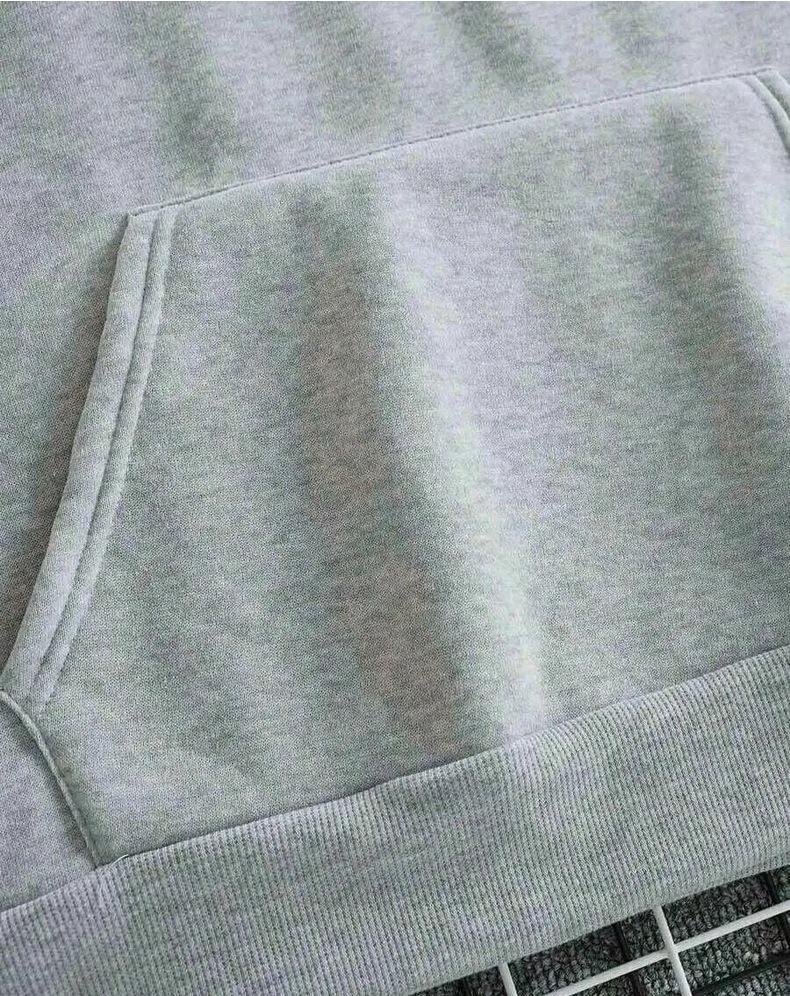 Men's Letter Print Hooded Sweatshirt with Velvet, Warm Casual Autumn/Winter Hoodie Jacket
