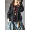 Solid Color Buttoned Cotton and Linen Shirt for Women Spring and Autumn New Style Plus Size Shirt Top