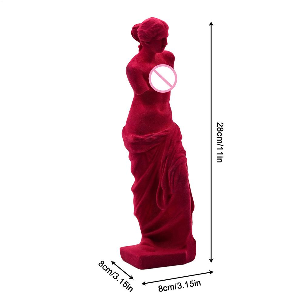 

Aphrodite Statue 28cm Modern Renaissance Resin Sculpture Modern Resin Crafts Renaissance Decor For Table Bookshelf Entryway червоний