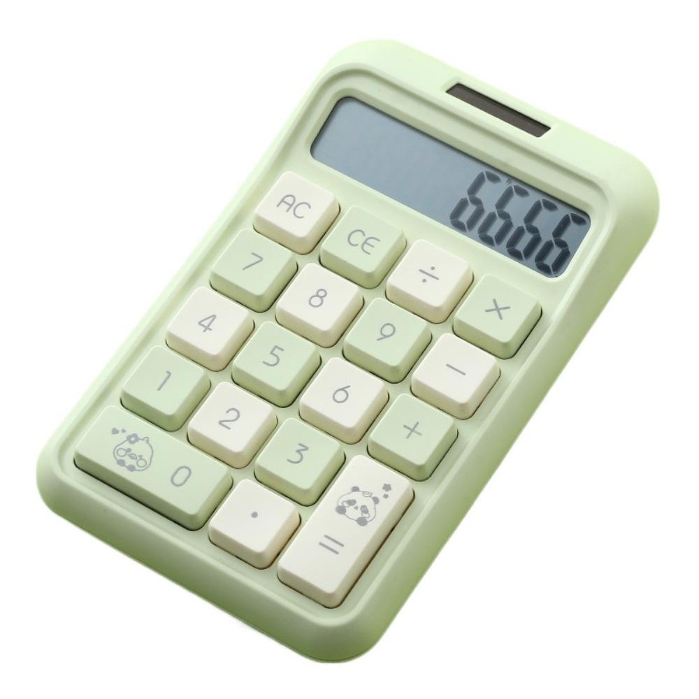 

Клавиатурный калькулятор с двойным питанием 8-разрядные математические калькуляторы школьные принадлежности зелёный