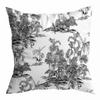European Style Retro Lamp Luxury Pillow Case Living Room Sofa Bedroom Backrest Cushion Geometric Plaid Home Ornament Pillow
