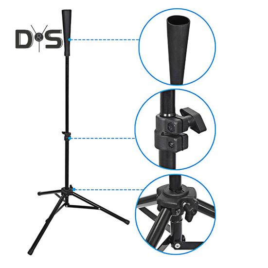 Baseball Tee for Kids Height Adjustable Softball Batting Practice Tripod Stand with Rubber Top Collapsible Baseball Hitting Tee with Carrying Bag