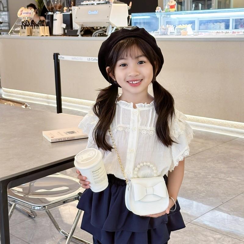 Modern And Chic Princess Shoulder Bag With Adorable Bowknot Design For Children