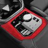 Para BMW X3 G45 (2025-) Panel de Adhesivo Decorativo de Almacenamiento para Consola Central de Coche M Performance Accesorios de Tuning Interior de Alcantara
