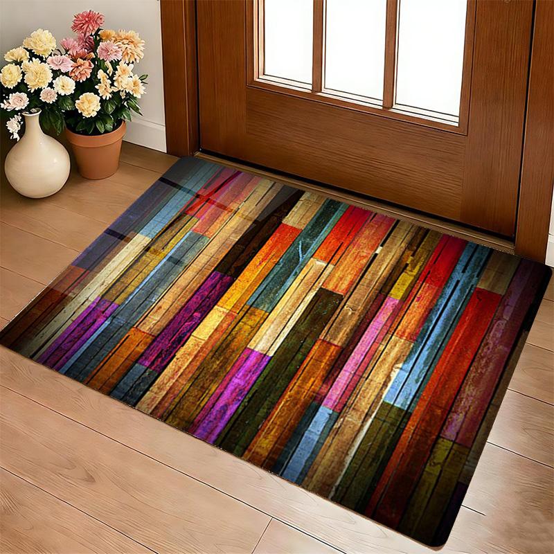 Colorful Wood Living Room Nonslip Area Rug Soft Carpet For Bedroom Game Playroom Sofa Office Home Decor Doormat Christmas Gift C92657
