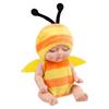 1/6 Pcs 11cm Mini Reborn Baby Doll Simulation Rebirth Dolls Toy with Animal Clothes Sleep Series Reborn Baby Doll Movable Joints