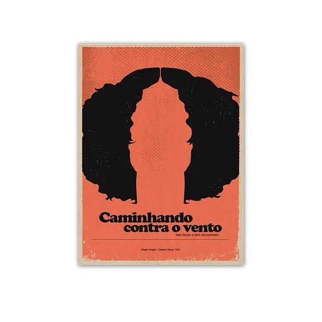 Minimalist Posters by Great Brazilian Artists Classics Brazilian Popular Music Canvas Painting Wall Art Singer Picitures Prints