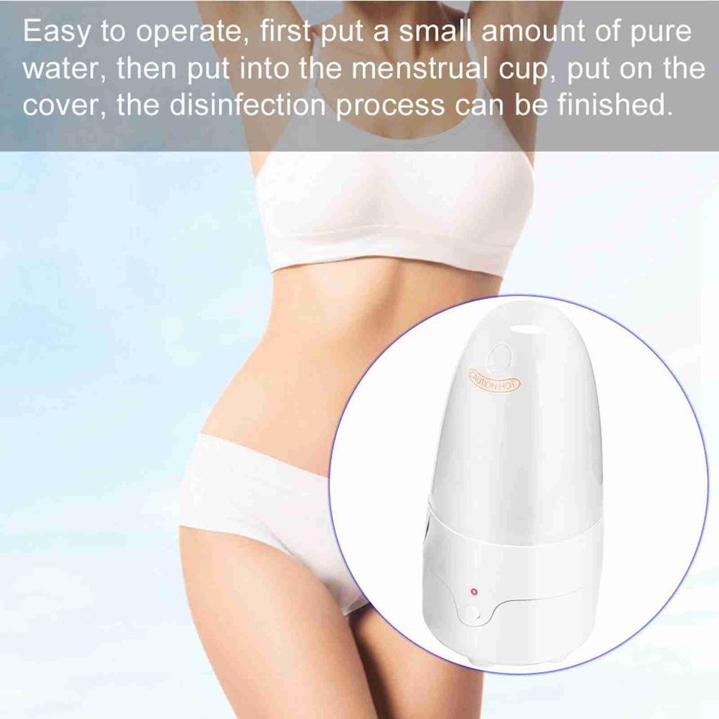 Electric Portable Menstrual Cup Steam Sterilizer Bacteria Fast Disinfection Machine