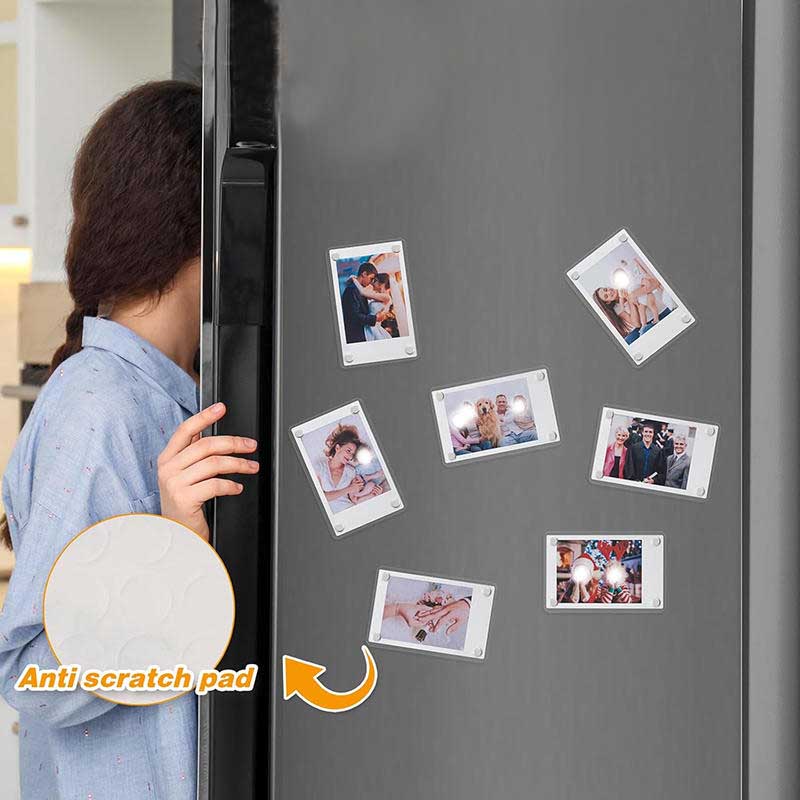 1/3/4inch Acrylic Photo Frame Acrylic Refrigerator Picture Frame Multi-Purpose Picture Frame For Household Decoration Holder