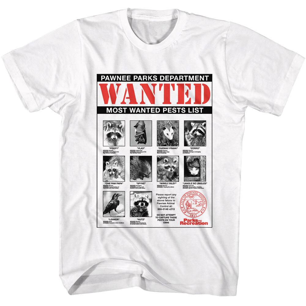 Parks and Recreation Most Wanted Pests List Flyer Men s T Shirt Unisex T-Shirt XL