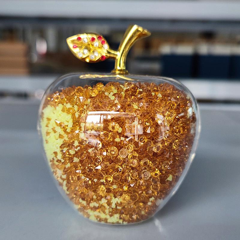 Christmas Crystal Apple Gift for Girlfriend or Wife - Perfect Birthday or Home Decor Piece for Best Friend