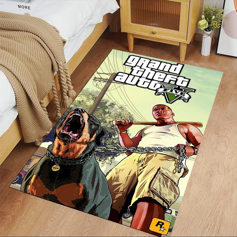 Grand Theft Auto Floor Mat Perfect for Kitchen Dining Room Hallway Living Rooms Antislip Carpet Anime Office Decor Spiritual Gift