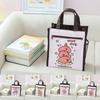 Double-layer Capybara Handbag Portable Cartoon Document Bag New Capybara Tutoring Bags