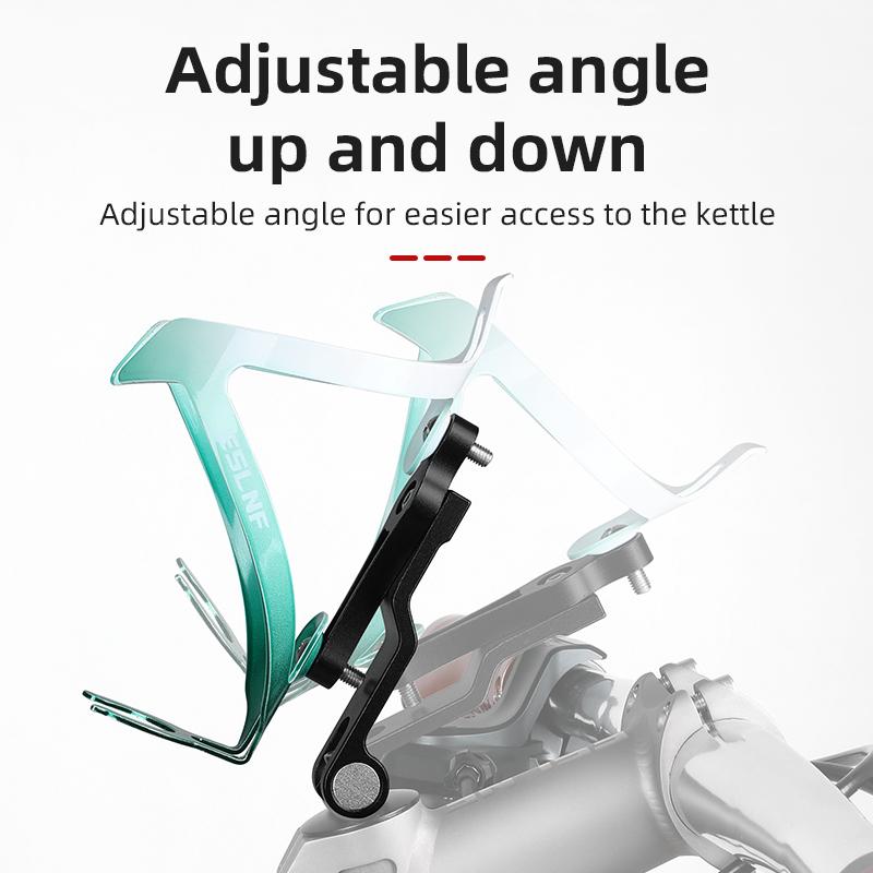 Aluminum Alloy Road Bicycle Stem Water Bottle Mount Adapater Adjustable MTB Bottle Cage Convert Bike Accessories