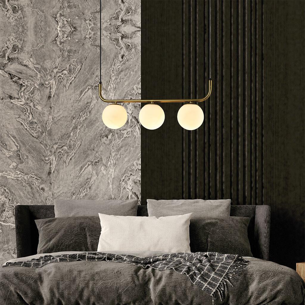Alisa 3 Pendant Lamp E14 Gold Light Prestige Lp-005/3L Gd