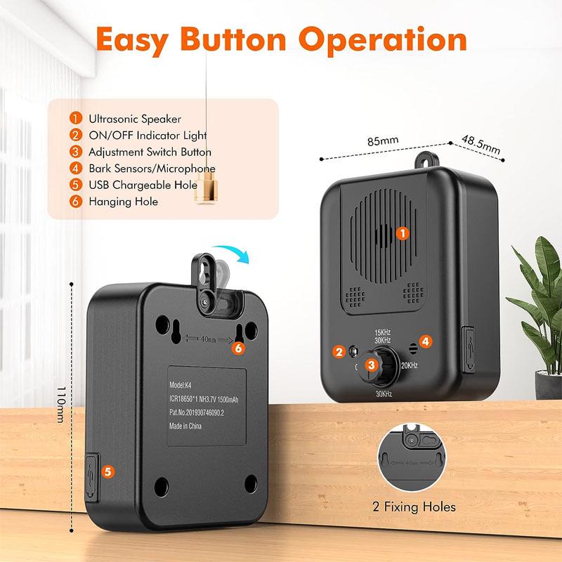 Ultrasonic Dog Bark Stopper & Trainer Device