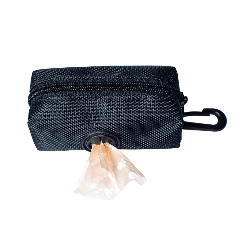 Dog Poop Bag Holder for Leash Doggie Waste Bag Dispenser Soft Fabric Dog Poop Bag Dispenser