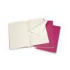 Moleskine Notebook Cahier Journal Set of Large Kinetic Pink CH016D17 3, Lined, Size,