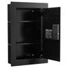 Wall Safe, 3-Tier Hidden Wall Safe with Fingerprint, Password, Key & Turning Knob, Q235 Cold-Rolled Steel In-Wall Box with Adjustable Shelves & Key
