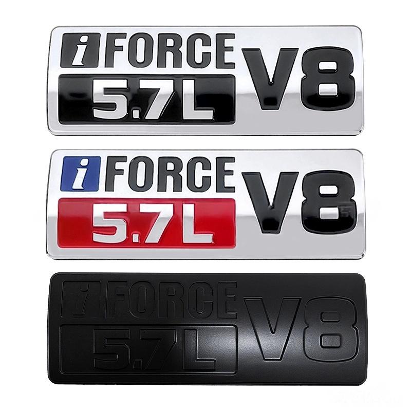 High quality ABS material scientifically suitable for TUNDRA car logo TUNDRA IFORCE 5.7L V8 car sticker TRD pickup truck