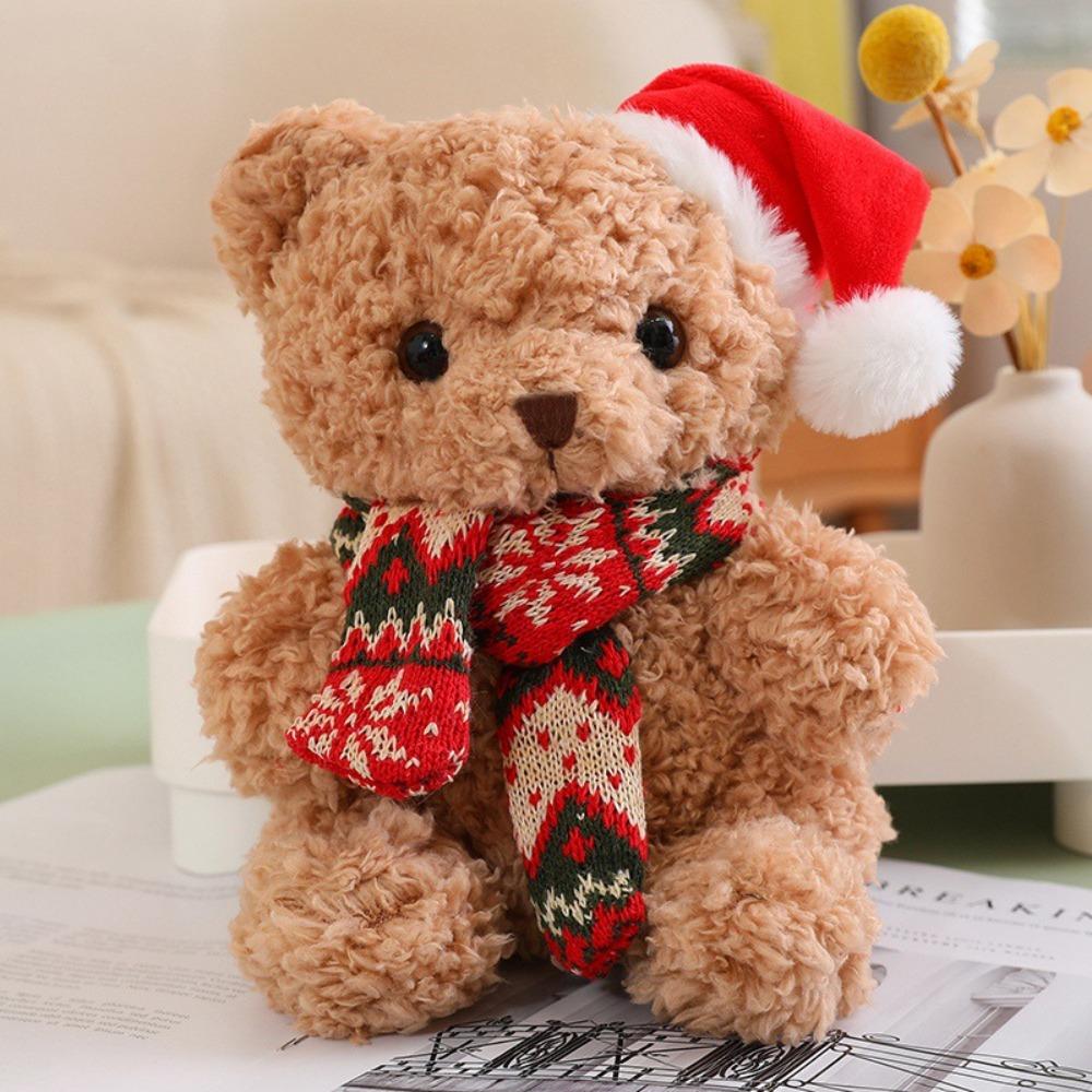 Dress Up Christmas Bear Plush Toy Soft Bear Stuffed Doll  Valentine's Birthday