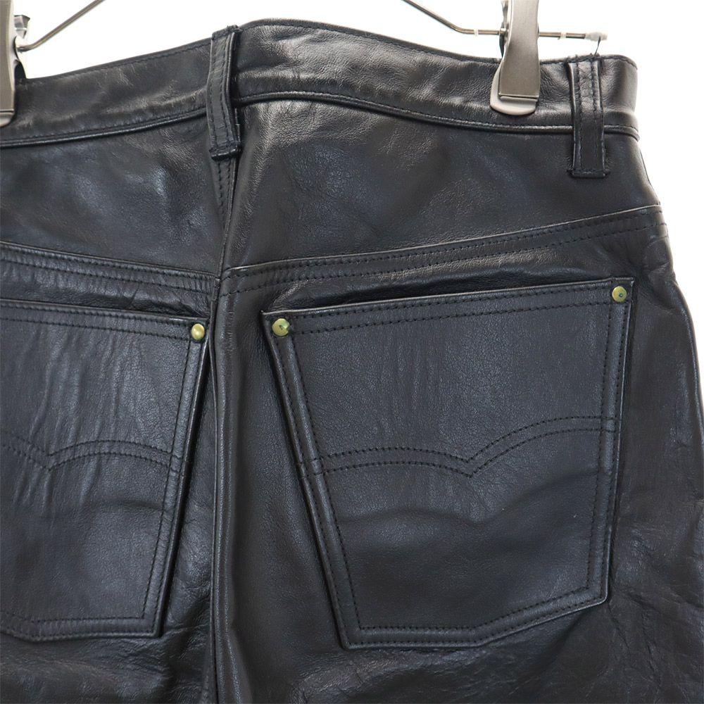 LOST WORLDS Made In USA Leather Pants W30 Black Men's Used