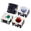 Silent Silicone Waterproof Tactile Switch 5.3x5.4x3.8-4.3H Round Head 2-Pin