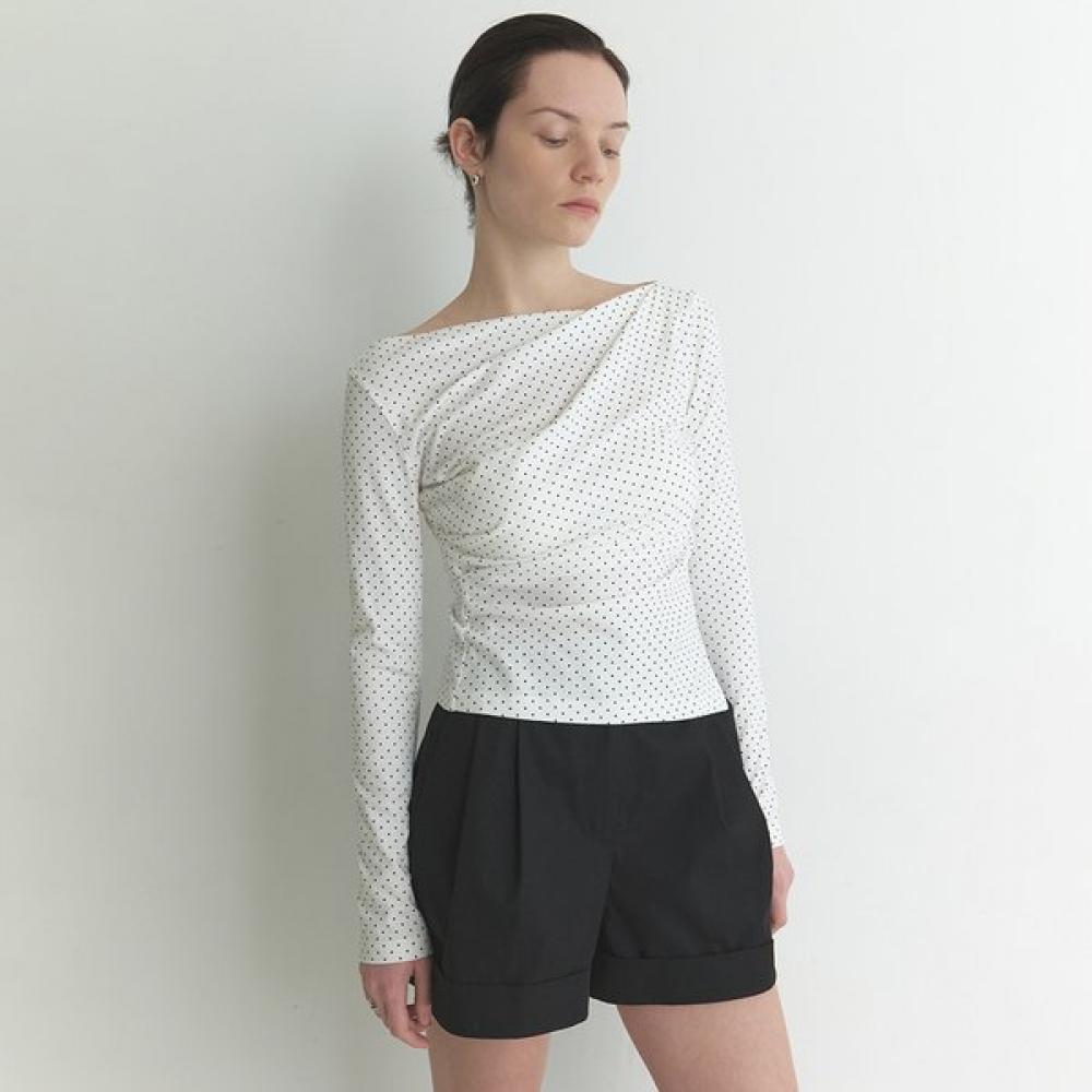 On On BoaT Neck Shirring T shirT  New6se207