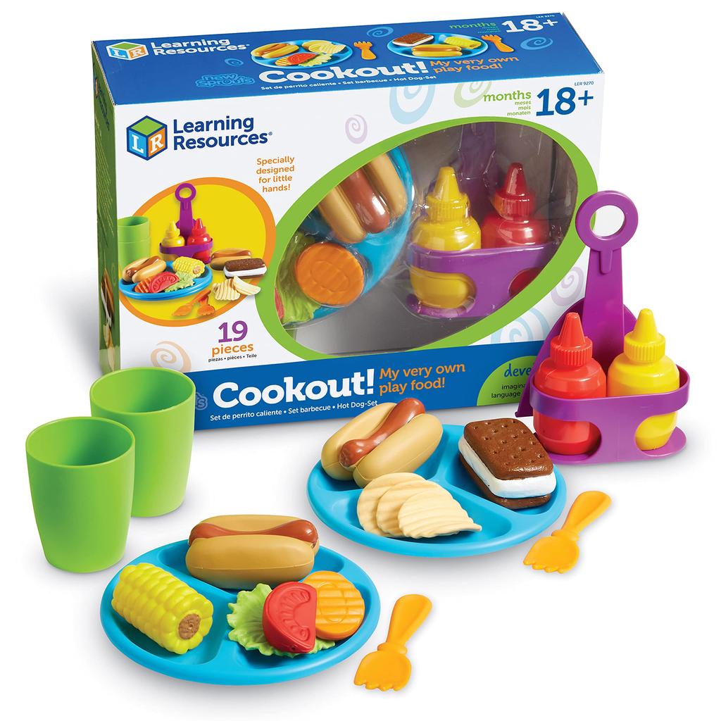 Learning Resources Picnic Lunch Play 19 Authentic Set, Set, Pieces, LER9270,