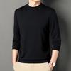 Men's High-Quality Imitation Wool Sweater: Autumn & Winter Warm Half-High Collar Base Layer