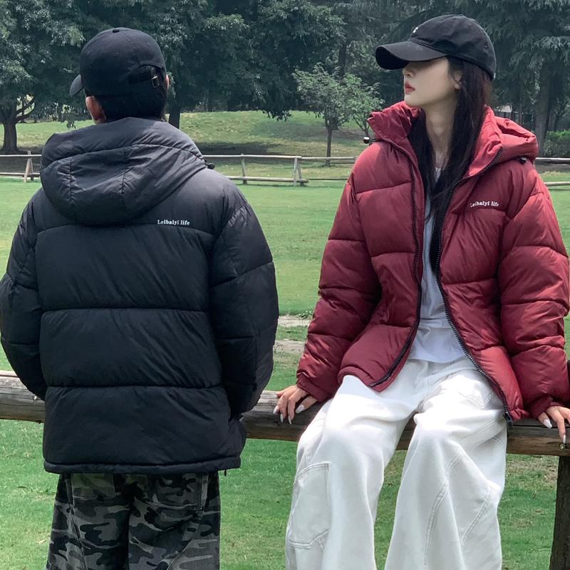 Unisex Fashion Winter Women and Man Parkas Hooded Warm Jackets Elegant Loose Thick Coats